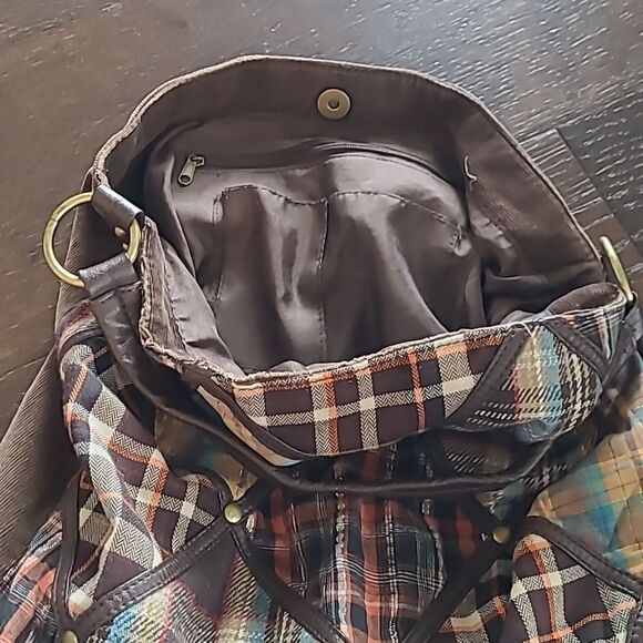 Plaid Fall/Winter Corduroy Bag - Picture 5 of 6